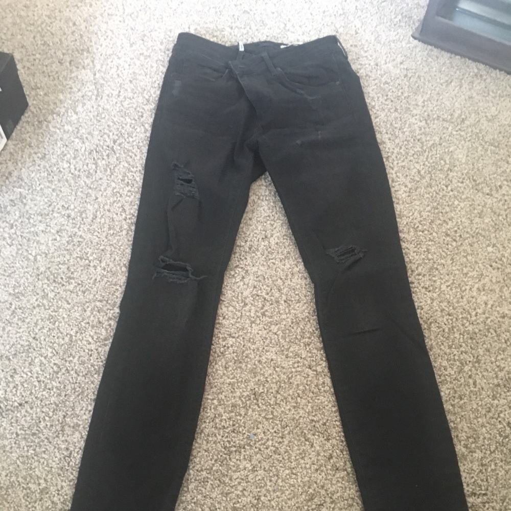 Zara distressed jeans
